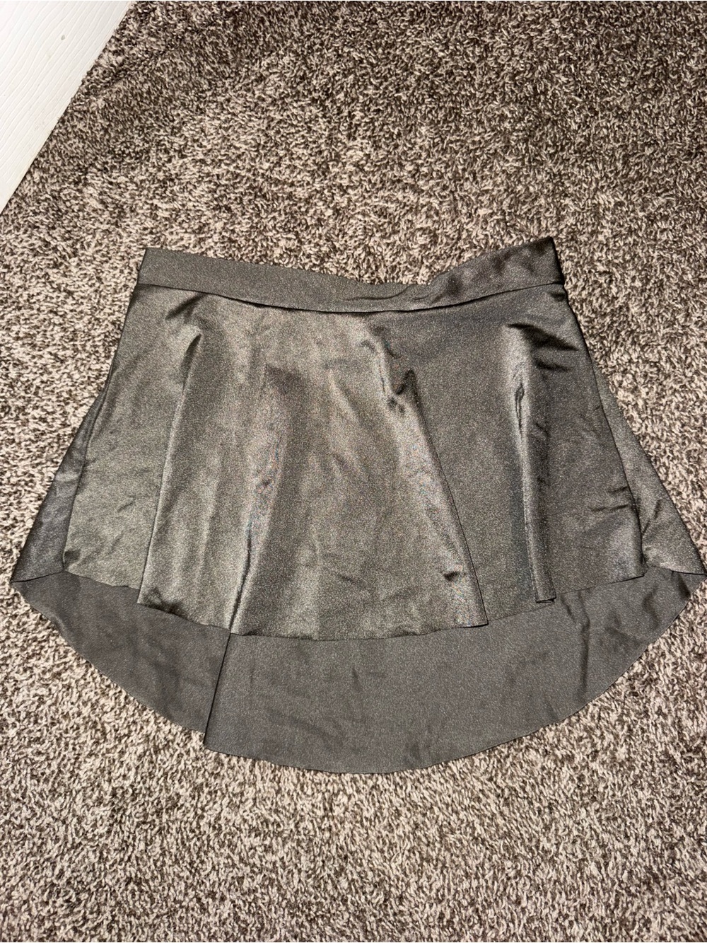 Women's Black High-Low Skirt